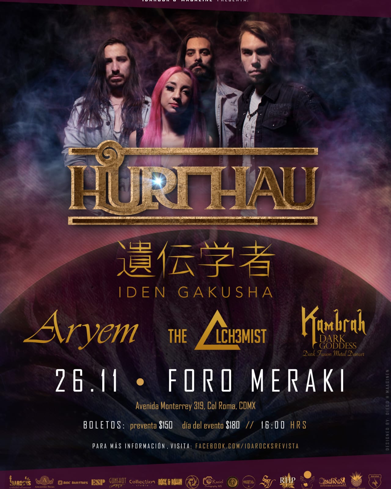 Huri Hau Radical Dreamers presentan lanzamiento en vivo de su disco debut RADICAL DREAMERS, en el Foro Meraki de CDMX